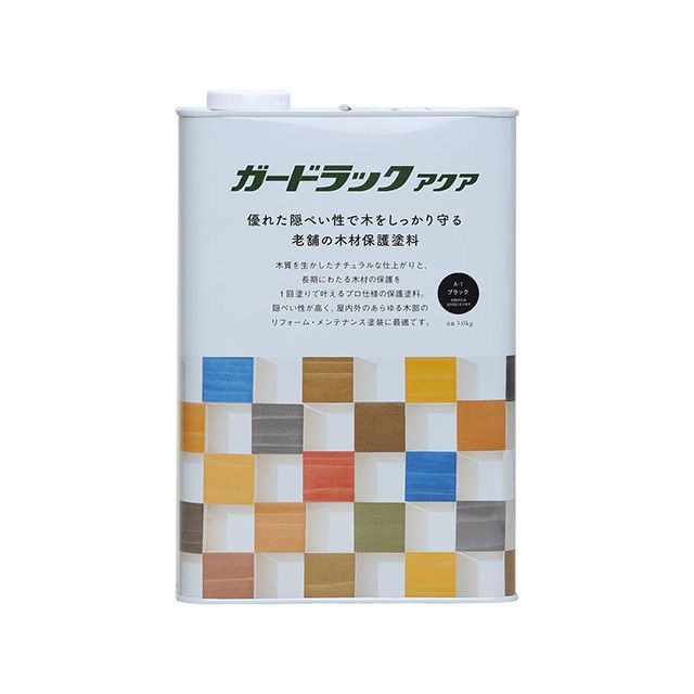 Washi Paint ＃800401 ガードラックアクア 3.0kg（黒いこと） ＃800401 和信えの具 D.I.Y.