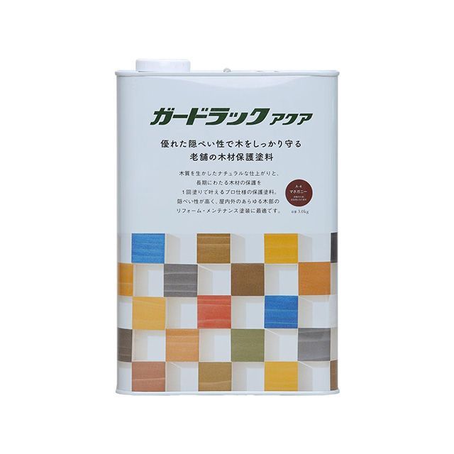 Washi Paint ＃800403 ガードラックアクア 3.0kg（マホガニー） ＃800403 和信えの具 D.I.Y.