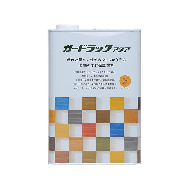 Washi Paint ＃800409 ガードラックアクア 3.0kg（木材色） ＃800409 和信えの具 D.I.Y.