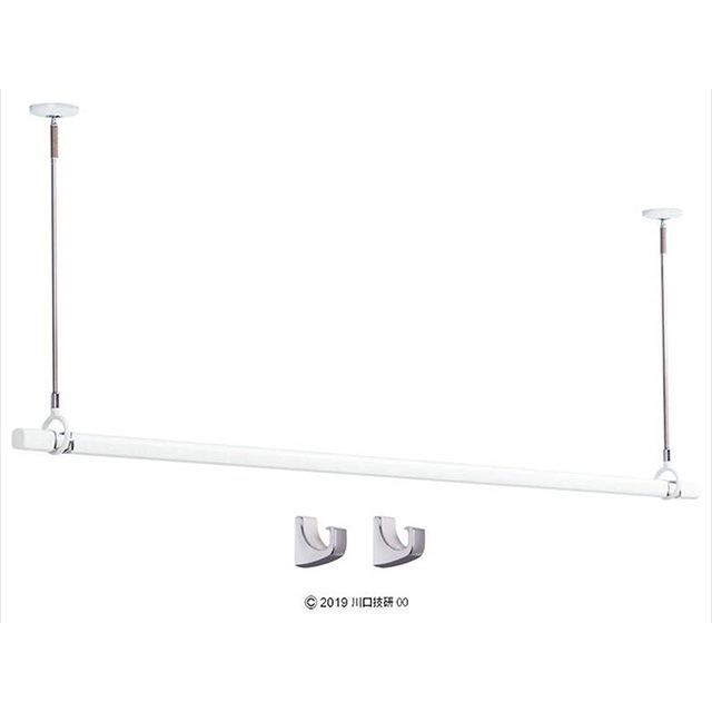 Kawaguchigiken HQSS-23 ホスクリーン 室内用上昇限度付斑点模様型 物干竿\u0026専用引っ掛かり仕掛ける HQS型 HQSS-23 三角江技研 D.I.Y.