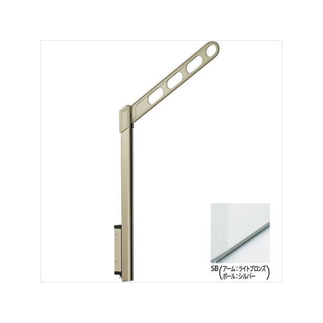 Kawaguchigiken EP-55-SB ホスクリーン 屋外腰壁用物干 上下式 EP型 ショートポールタイプ EP-55-SB 川口技研 D.I.Y.