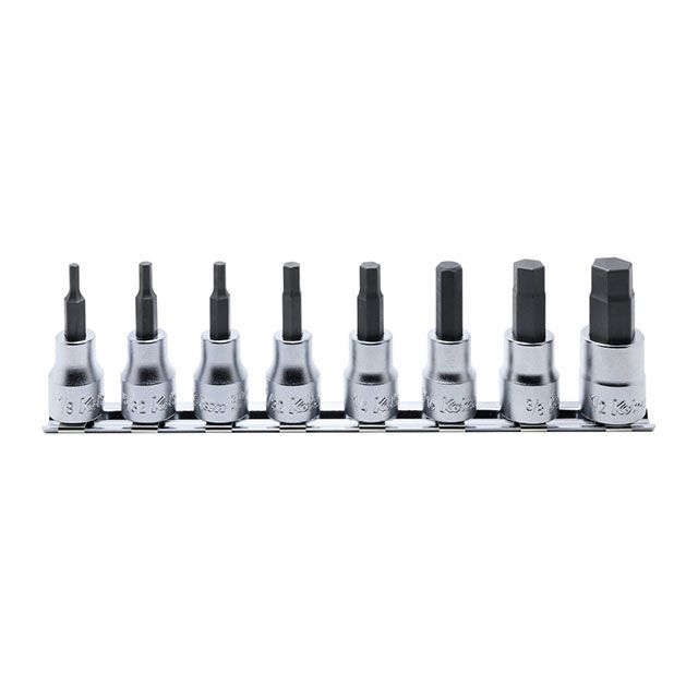 Ko-ken RS3010A/8-L50 8点組 3/8SQ ヘックスビットソケット インチサイズ 全長50mm・レールセット RS3010A/8-L50 コーケン ハンドツール｜パークアップ 店