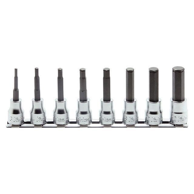 Ko-ken RS3015M/8-L62 8点組 3/8SQ ヘックスビットソケットセット 全長62粍 RS3015M/8-L62 コーケン お手々物の具