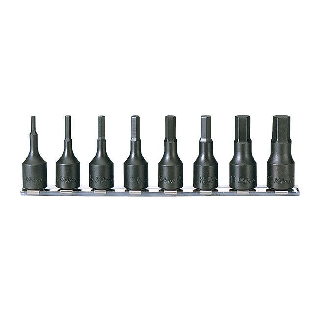 Ko-ken RS3012M/8-L25 8点組 3/8SQ ヘックスビットソケット 全長25粍・線路仕掛ける RS3012M/8-L25 製造業者店卸し資産あり コーケン お手々物の具