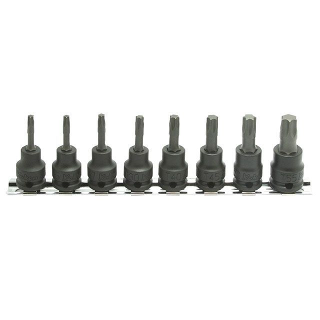 Ko-ken RS13025/8-L50 8点組 3/8SQ インパクトトルクスビットソケット・レールセット RS13025/8-L50 コーケン お手て物の具