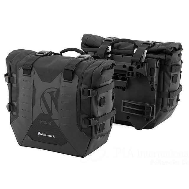 Wunderlich サイドバッグセット X-BAG X32＆サイドキャリア W15609-102 ワンダーリッヒ ツーリング用バッグ R1300R R1300RS