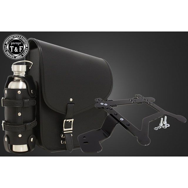 T&F ドラッグスター250 サドルバック＆ポータブルガソリン缶SET（ブラック） ・8020719 ガレージT&F ツーリング用バッグ ドラッグスター250
