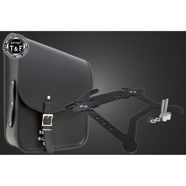 T&F エリミネーター400 純正リアフェンダー用サドルバックSET（ブラック） ・8020715 ガレージT&F フェンダー