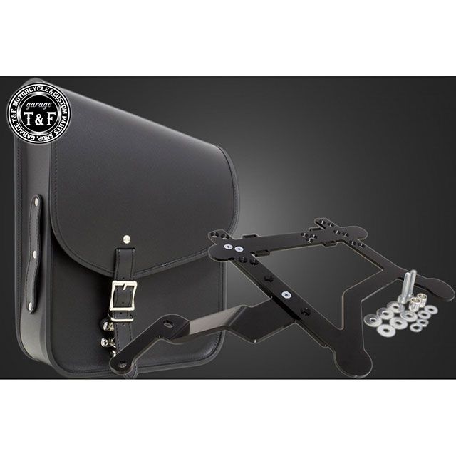 T&F レブル250 ショートリアフェンダー用サドルバックSET(ブラック) ・8020706 ガレージT&F フェンダー レブル250|パークアップ 店