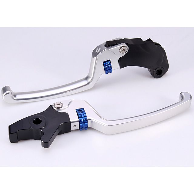 SPEEDRA アジャスタブルレバーセット スタンダードタイプ(レバー本体:シルバー) アジャスターカラー ブルー LVSDIN01SR-BE メーカー在庫あり SPEEDRA レバー|パークアップ 店