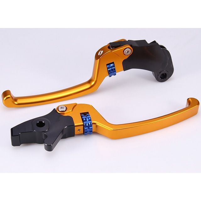 SPEEDRA アジャスタブルレバーセット スタンダードタイプ(レバー本体:ゴールド) アジャスターカラー ブルー LVSDIN01GD-BE メーカー在庫あり SPEEDRA レバー|パークアップ 店