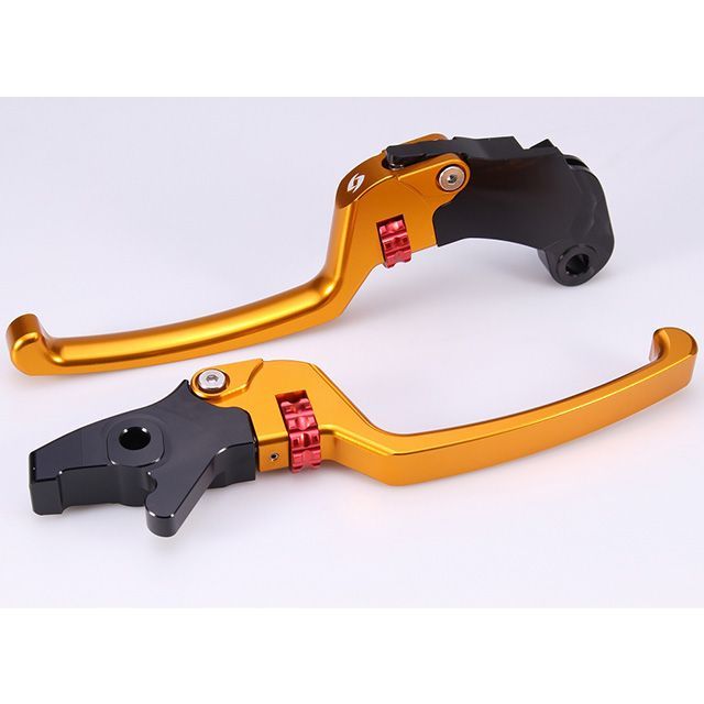 SPEEDRA アジャスタブルレバーセット スタンダードタイプ(レバー本体:ゴールド) アジャスターカラー レッド LVSDIN01GD-RD メーカー在庫あり SPEEDRA レバー|パークアップ 店