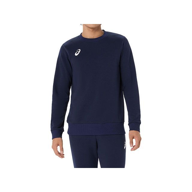 ASICS 2031F473 クルーネックスウェット（ピーコート） サイズ XL 2031F473 アシックス アウトドア用ウェア