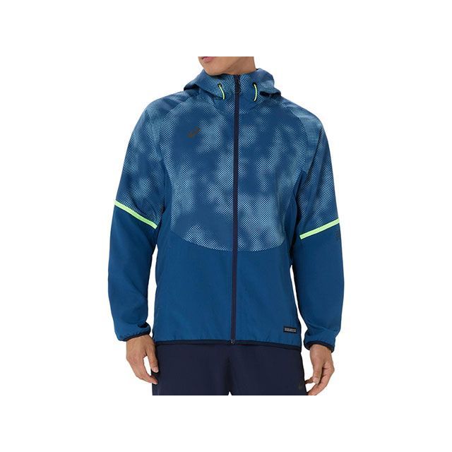 ASICS 2033C020 ACTIMOTIONクールグラフィッククロスフーディー（トワイライトブルー） 大きさ 2XL 2033C020 アシックス アウトドア用お召しもの