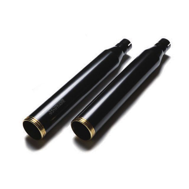 MOTOR STAGE ソフテイル 用スリップオンマフラー 76ストレート 仕様 黒 2018097 モーターステージ マフラー本体