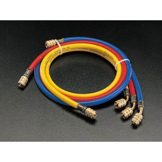 ESCO 100糎/R404A・R407C チャージングホースセット EA104LM エスコ 制作室手道具