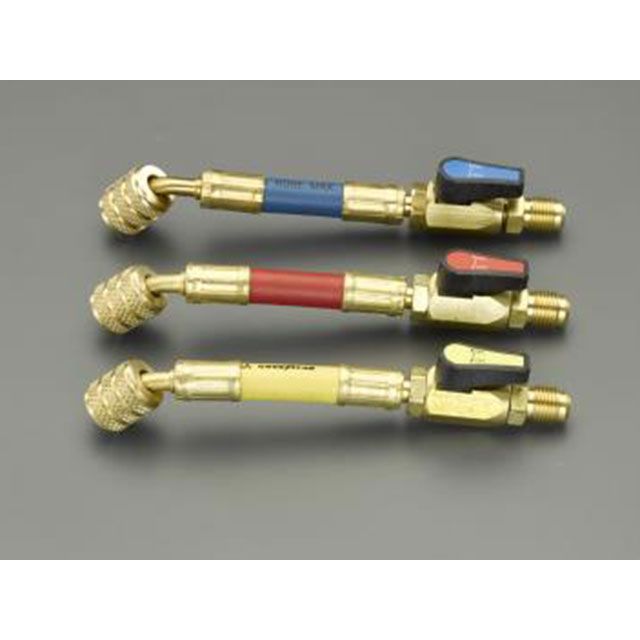 ESCO 15糎/R32R410A どんぶり鉢弁膜付受け持ち配管（3本組） EA104TJ-0 エスコ 仕事場物の具