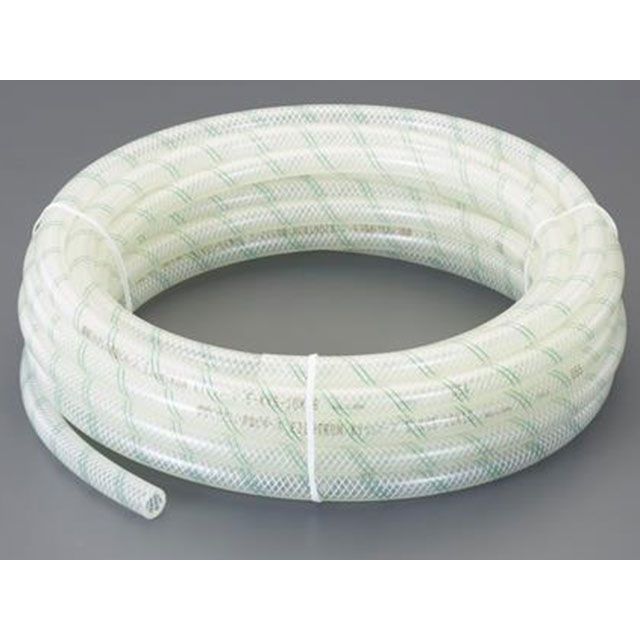 ESCO 9/15.0mm×10m 食品用ホース（糸入り） EA124DJ-19A エスコ 作業場工具