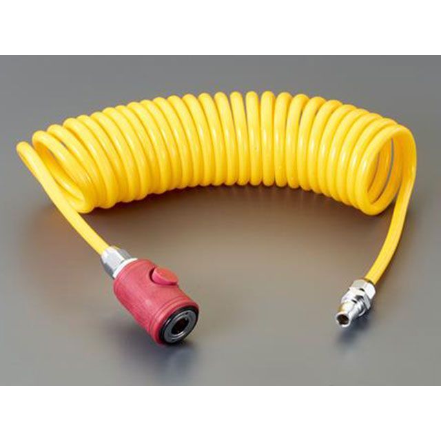 ESCO 5.0/8.0mm×7m ウレタンホース（カプラー付） EA125CE-16 エスコ 作業場工具