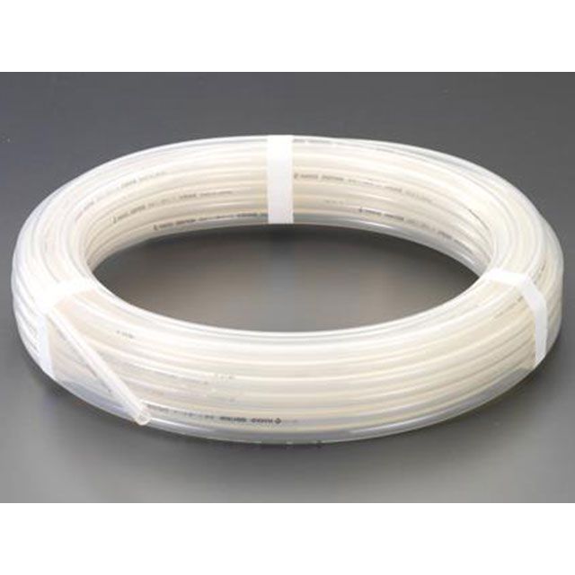 ESCO 6.0/8.0mm×10m 延性のあるフッ素熱電子管（PVDF） EA125FA-8C エスコ 制作室手道具