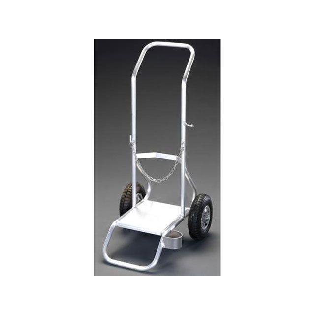 ESCO 420×450×970粍/28kg プロパンボンベ用手押し車 EA330FA-10 エスコ 制作室物の具