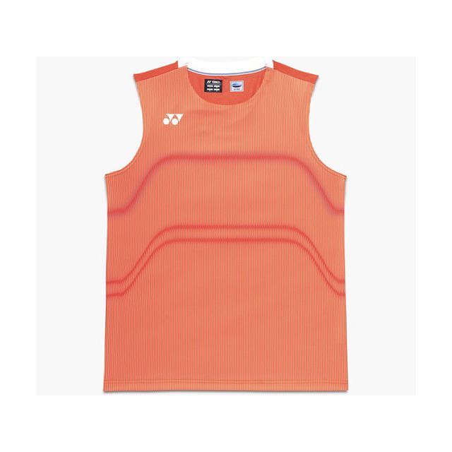 YONEX 10714 メンズゲームシャツ（ノースリーブ/サイバーオレンジ） サイズ M 10714 メーカー在庫あり ヨネックス アウトドア用ウェア｜パークアップ 店