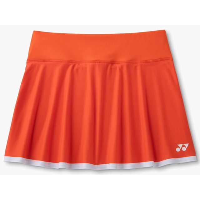 YONEX 26197 ウィメンズスカート（下着類スパッツ付/サイバーオレンジ） 大きさ O 26197 製造会社店卸し資産あり ヨネックス アウトドア用御召しもの