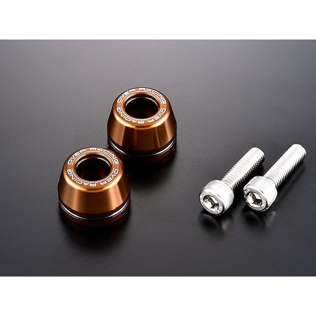 OVER RACING バーエンド Type1 YAMAHA（ブロンズ） ・55-376-023BR オーバーレーシング ハンドル関連パーツ ヤマハ汎用｜パークアップ 店