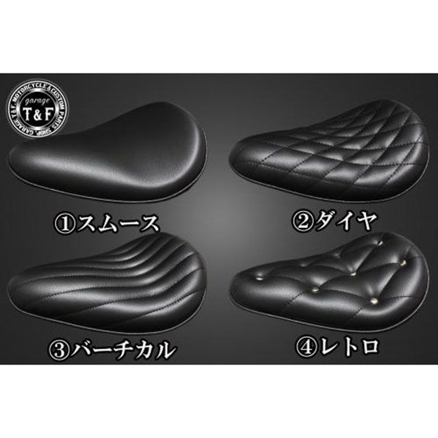 T&F バルカン400 BSソロシート＆リジットマウント用ステーSET タイプ スムース／ブラック ・8021101 ガレージT&F シート関連パーツ｜パークアップ 店