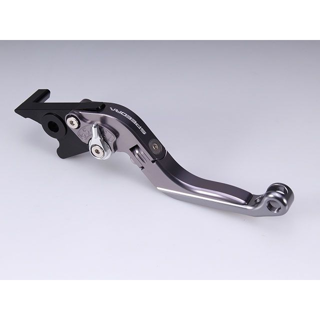 SPEEDRA アジャストブレーキレバー 可倒延長式（レバー本体カラー：チタン） アジャスターカラー シルバー エクステンションカラー ブラック LVGG095TM-SRBK メーカー在庫あり SPEEDRA レバー MT-09 Y-AMT｜パークアップ 店