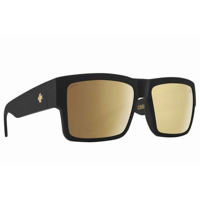 SPY Cyrus Club Midnite Soft Matte Black - Happy Bronze Gold Mirror 秘密捜査員 黒眼鏡