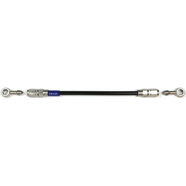 SWAGE-LINE イージーオーダーホース ステン/ブラック ST-ST ホース長 1475mm STKB-1111M-1475 メーカー在庫あり スウェッジライン ブレーキホース・ケーブル類 汎用｜パークアップ 店