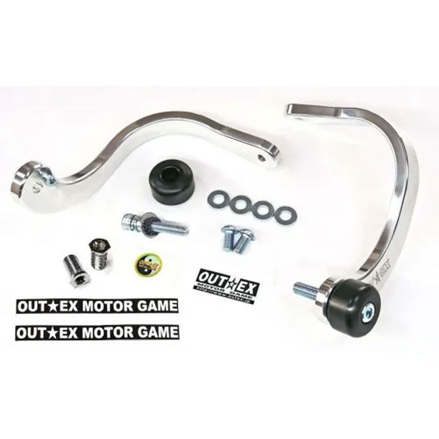 OUTEX 振動吸収レバーガード 削り出しワンピース板厚10mm(バフ仕上げ) VALG-Z10-M12-BUFF アウテックス レバー DR-Z4SM|パークアップ 店