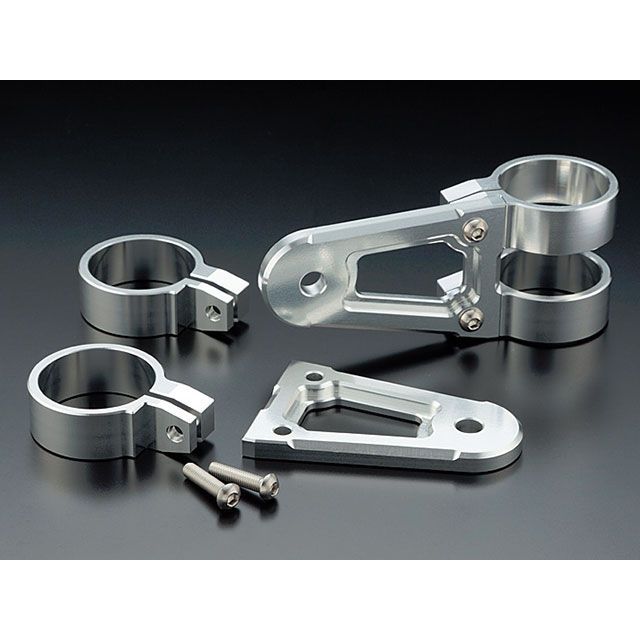 PMC Billet ヘッドライトステー TYPE-1(φ41) カラー シルバー 131-0022 ピーエムシー 電装ステー・カバー類 ZEPHYR1100 ZEPHYR750