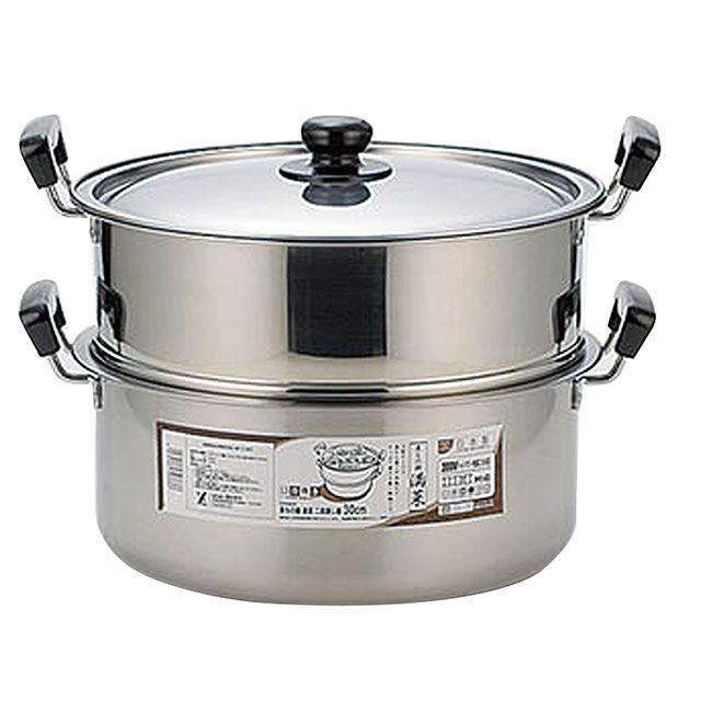 YOSHIKAWA 蒸しもの鍋二段蒸し器30cm SH9868 ヨシカワ キッチン用品｜パークアップ 店