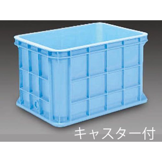 ESCO 883×642×517mm/211L コンテナ キャスター付(ライトブルー) EA506AG-3 エスコ 作業場工具|パークアップ 店