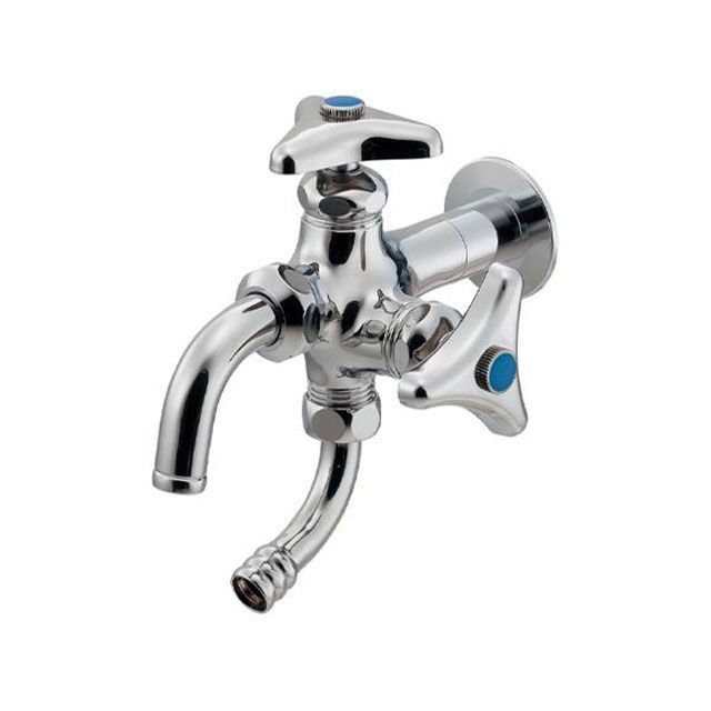 ESCO PJ1/2&rdquo; 二口ホーム胴長水栓 EA468CE-5A エスコ 日用品｜パークアップ 店