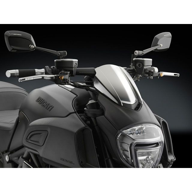 RIZOMA フロントスポイラー DIAVEL カラー シルバー ZDM105A リゾマ カウル・エアロ DIAVEL|パークアップ 店