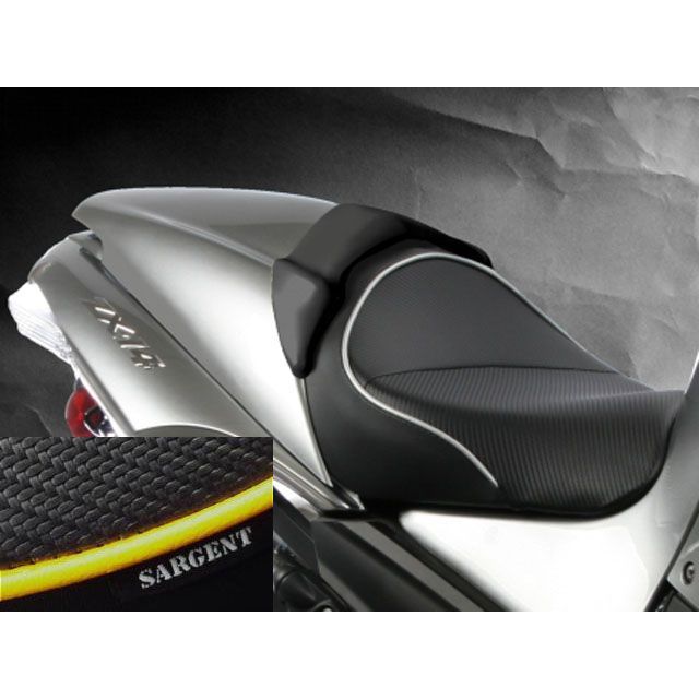 Sargent EUローフロントのみ ハイピング：カスタム カラー A-011：キャンディーパーシモンレッド WS-599F-NS サージェント シート関連パーツ ZX-14R NINJA ZZR-1400