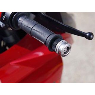 BABYFACE ハンドルバーエンド φ30 M8-凹 タイプ ショート 素材 ステンレス カラー - 005-BES18S ベビーフェイス ハンドル関連パーツ KAWASAKI車用