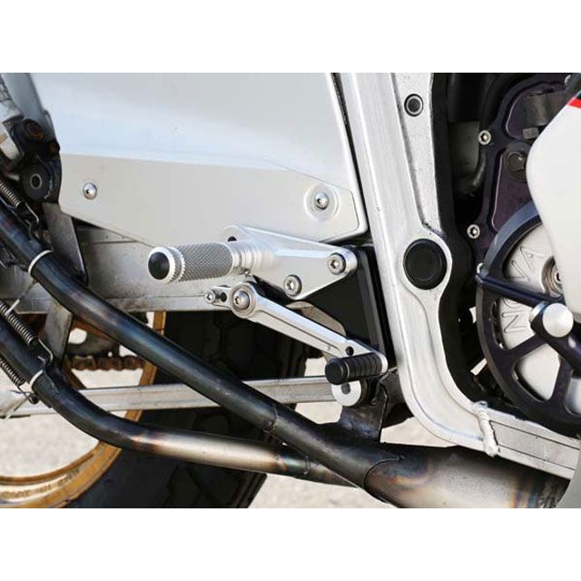 BABYFACE バックステップキット 仕様 ノーマル カラー シルバー 002-S016SV ベビーフェイス バックステップ関連パーツ RG400/500Γ|パークアップ 店