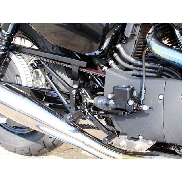 BABYFACE バックステップキット カラー シルバー 002-HD006SVTc ベビーフェイス バックステップ関連パーツ SPORTSTER XL1200