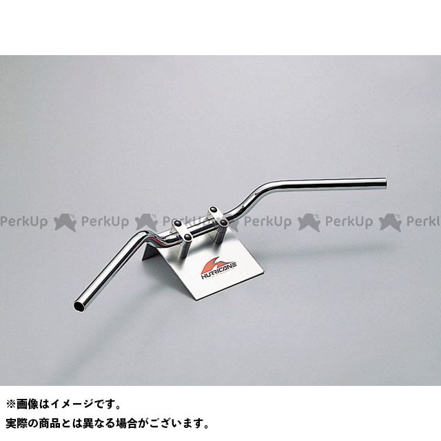 HURRICANE フラットコンチ3型 ハンドルセット カラー クロームメッキ H016-063C ハリケーン ハンドル関連パーツ GB250クラブマン|パークアップ 店