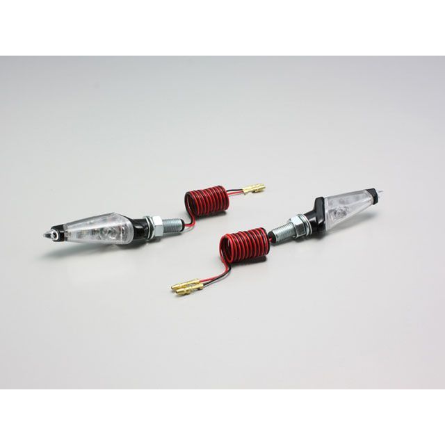HURRICANE LEDダガーウインカー L25mm カラー ブラックボディ/クリアレンズ HA5222BC メーカー在庫あり ハリケーン ウインカー関連パーツ 汎用