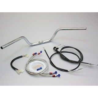 HURRICANE POLICE3型 ハンドルキット（フルステンレス製ブレーキホース仕様） HBK626S-01 ハリケーン ハンドル関連パーツ CB400SF/SB VTEC-Revo｜パークアップ 店