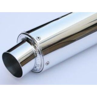 K2-tec 汎用アルミサイレンサー スラッシュ・フック 外径 φ89 筒長 300mm 差込径 φ50.8 alsf-835 ケイツーテック インナーサイレンサー 汎用