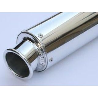 K2-tec 汎用アルミサイレンサー カール・フック 外径 φ89 筒長 400mm 差込径 φ60.5 alkf-846 ケイツーテック インナーサイレンサー 汎用|パークアップ 店