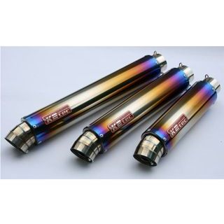 K2-tec GPスタイル STDチタンサイレンサー 3ピース 60.5/P60（ステンレス/SUS304） 外径 φ100 筒長 320mm gps3p-32t6h6 ケイツーテック マフラー本体 汎用