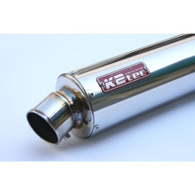 K2-tec GPスタイル STDサイレンサー S6 60.5/P60（ステンレス/SUS304） バンド止めタイプ 外径 φ86 筒長 380mm gpss6-38s6b6 ケイツーテック マフラー本体 汎用