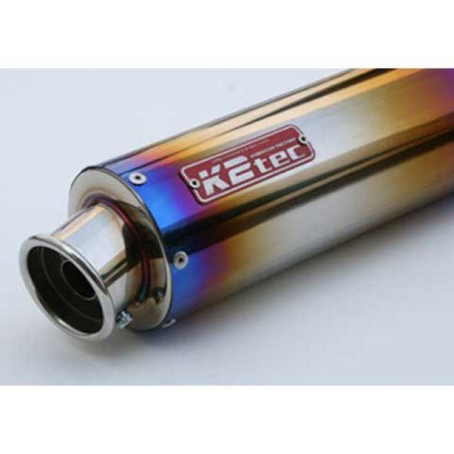 K2-tec GPスタイル STDサイレンサー カール 50.8/P50（チタン） スプリングフックタイプ 外径 φ100 筒長 520mm gpska-52t5h5 ケイツーテック マフラー本体 汎用